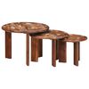 vidaXL Nesting Coffee Tables 3 pcs Multicolour &Oslash; 54 x 40 cm