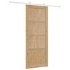 vidaXL Sliding Door ORKDAL Brown 86 x 211 cm Solid Pine Wood