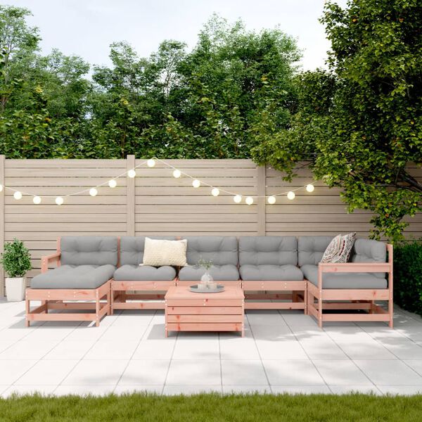vidaXL 8 Piece Garden Sofa Set Solid Wood Douglas Fir