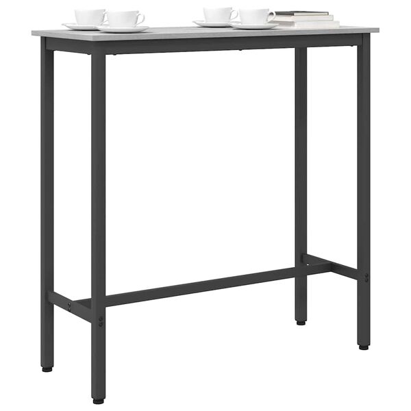 vidaXL Table Grey Sonoma 100 x 40 x 100.5 cm Engineered Wood and Steel