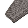 vidaXL Stair Mats 15 pcs 65x21x4 cm Grey Half Round Large