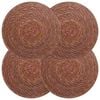 vidaXL Seagrass Placemets 4 pcs Brown 100% Seagrass