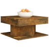 vidaXL Coffee Table Smoked Oak 57x57x30 cm Engineered Wood