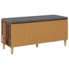 vidaXL Hall Bench with Cushion with Storage Old Wood 100 x 38 x 46 cm