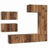 vidaXL TV Cabinet Set 6 pcs Old Wood Engineered Wood