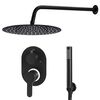 vidaXL Shower System Stainless Steel 201 Black