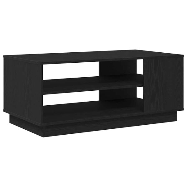vidaXL Coffee Table Black Oak 102 x 55 x 43 cm Engineered Wood