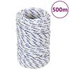 vidaXL Boat Rope White 2 mm 500 m Polypropylene