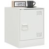 vidaXL Bedside Cabinets 2 pcs White 34.5x39x44 cm Steel