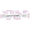vidaXL 9 Piece Garden Sofa Set Solid Wood Pine