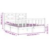 vidaXL Bed Frame without Mattress King Size Solid Wood Pine