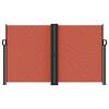 vidaXL Retractable Side Awning Terracotta 140x1200 cm