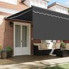 vidaXL Retractable Awning Manual Anthracite 500 x 300 cm