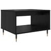vidaXL Coffee Table Black oak 60 x 50 x 40 cm Engineered wood