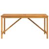 vidaXL Garden Dining Table 150x90x74 cm Solid Wood Acacia