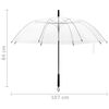 vidaXL Umbrella Transparent 107cm