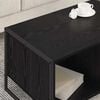 vidaXL Coffee Table Black Oak 80 x 50 x 40 cm Engineered Wood