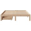 vidaXL Bed Frame with Drawers without Mattress 135x190 cm Double