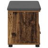 vidaXL Hall Bench with Cushion with Drawer Old Wood 60 x 38 x 46 cm
