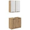 vidaXL Bathroom Cabinet Set 2 pcs Artisan Oak Engineered Wood