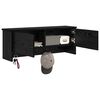 vidaXL Wall-Mounted Coat Rack with Shelf Black Oak 80 x 20 x 30 cm