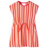 Kids' Dress with Drawstring Pink and Red 104
