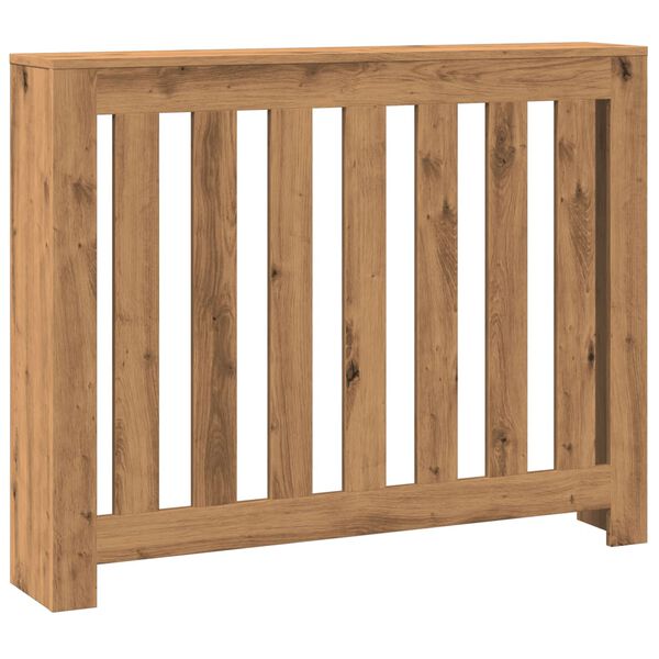 vidaXL Radiator Cover Artisian Oak 104x20x82 cm Engineered Wood