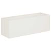 vidaXL Garden Planter White 40 x 20 x 20 cm Cold-rolled Steel