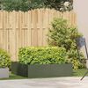 vidaXL Planter Olive Green 100x100x30 cm Steel