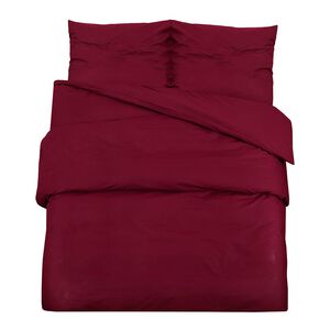 vidaXL Duvet Cover Set Bordeaux 260x220 cm Cotton