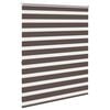 vidaXL Zebra blind 140.9x175 cm Fabric Width 136.7 cm coffee