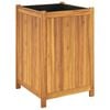 vidaXL Garden Planter with Liner 50x50x75 cm Solid Wood Acacia