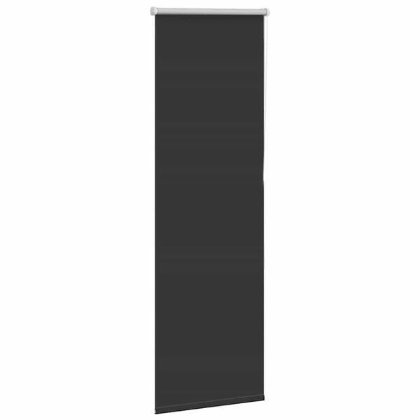 vidaXL Roller Blind Blackout Black 50x175 cm Fabric Width 45.7 cm Polyester