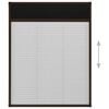 vidaXL Plisse Insect Screen for Windows Aluminium Brown 60x80 cm