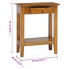 vidaXL Console Table with Drawer 60x30x75 cm Solid Wood Mahogany