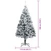 vidaXL Artificial Christmas Tree with 300 LEDs with Stand Green 180 cm
