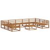 vidaXL Outdoor Sofa Set 10 pcs Natural Solid Acacia Wood