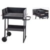 ProGarden Charcoal Barbecue Rectangle Black