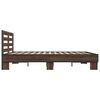 vidaXL Bed Frame without Mattress Brown Oak 160x200 cm