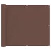 vidaXL Balcony Screen Brown 100 x 400 cm Oxford Fabric