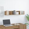 vidaXL CD Wall Shelf Artisan Oak 100x18x18 cm Engineered Wood