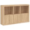 vidaXL Sideboard with LED Lights Sonoma Oak 162x37x100 cm