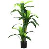vidaXL Artificial Dracaena Tree 36 Leaves 120 cm Green