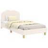vidaXL Children's Bed Frame with Headboard Cream 80 x 200 cm