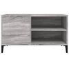 vidaXL Record Cabinet Grey Sonoma 84.5x38x48 cm Engineered Wood