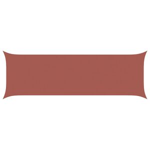 vidaXL Sun Shade Sail Terracotta 6 x 2 m 100% Polyester Oxford