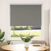 vidaXL Roller Blind Blackout Grey 90x175 cm Fabric Width 85.7 cm Polyester