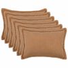 vidaXL Cushion Cover 6 pcs HOUTEN Beige 50 x 80 cm Boucl&eacute;