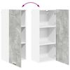 vidaXL Hanging Cabinet with Door Riga Concrete Grey 40 x 31 x 100 cm