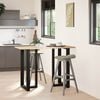 vidaXL Bar Table Legs T-Shaped&nbsp;2 pcs Black 60x35x(100-101) cm Steel